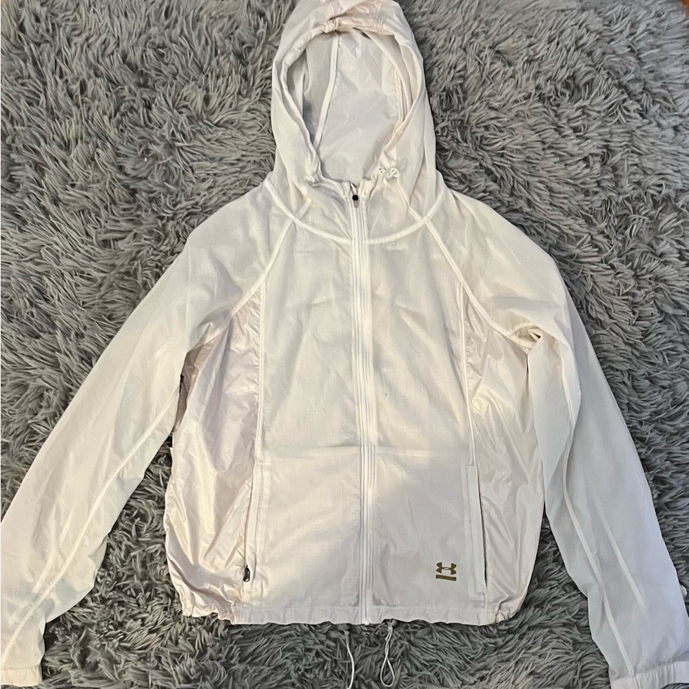 White Under Armour Windbreaker